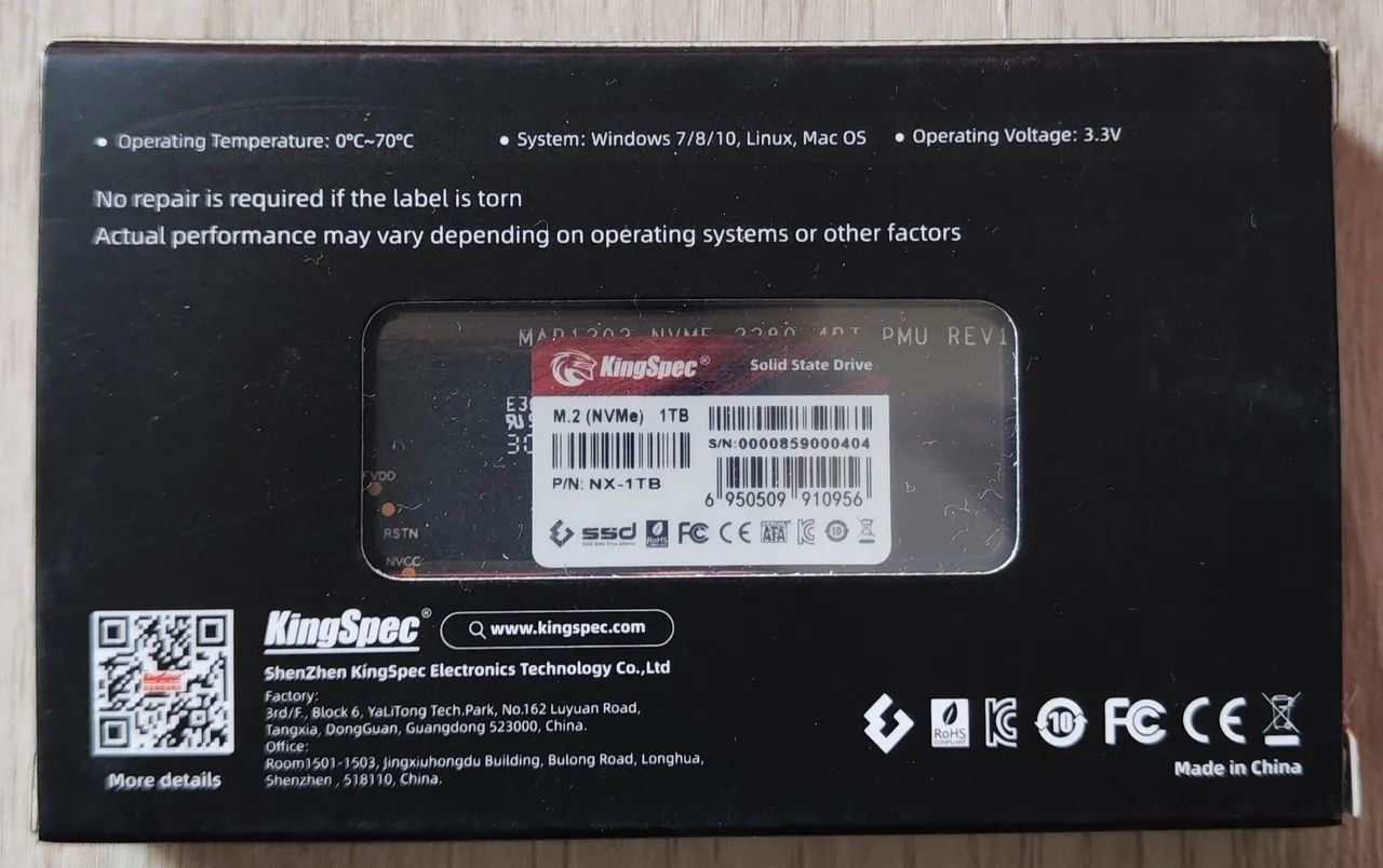 SSD KingSpec 1Tb NVMe Gen 3x4 ! - Foto 2