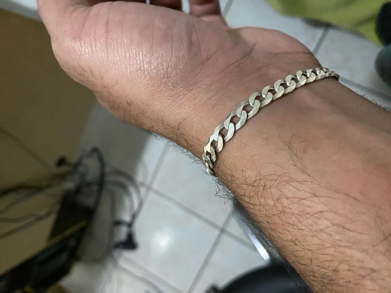 Pulseira Prata Escama de Peixe - Foto 2