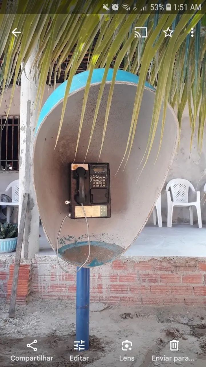Telefone orelhao antigo completo - Foto 2