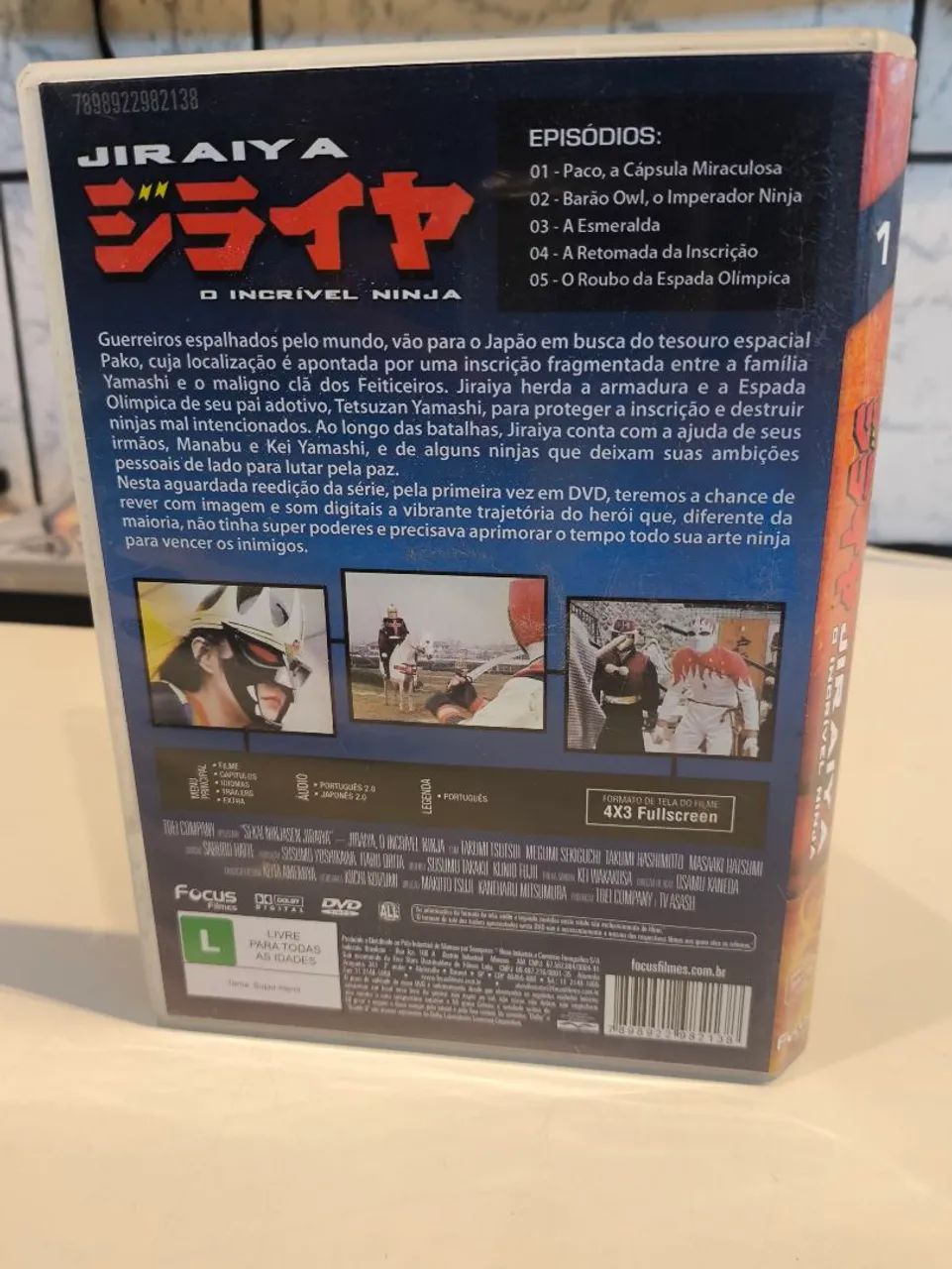 JIRAIYA - O INCRÍVEL NINJA  -  DVD VOLUME 1 - PARA COLECIONADORES  - Foto 2