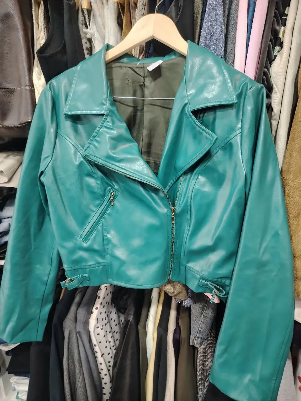 Jaqueta Courino verde 