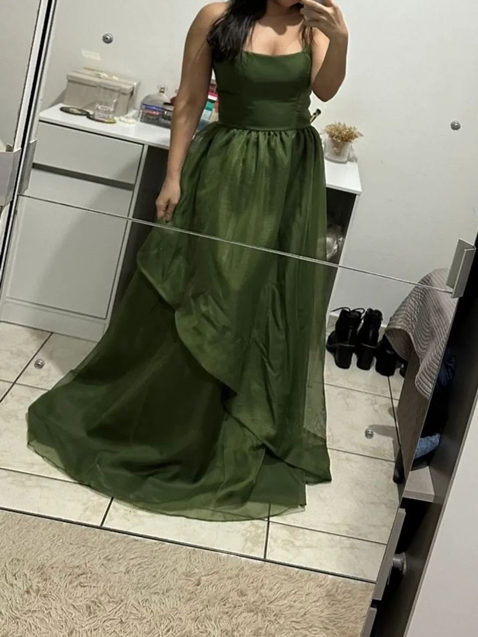 Vestido de festa Verde Oliva  - Foto 2