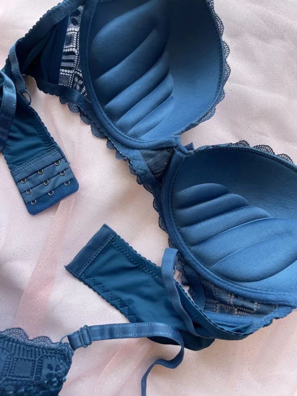 Conjunto de lingerie Elegance Blue Premium - Foto 3