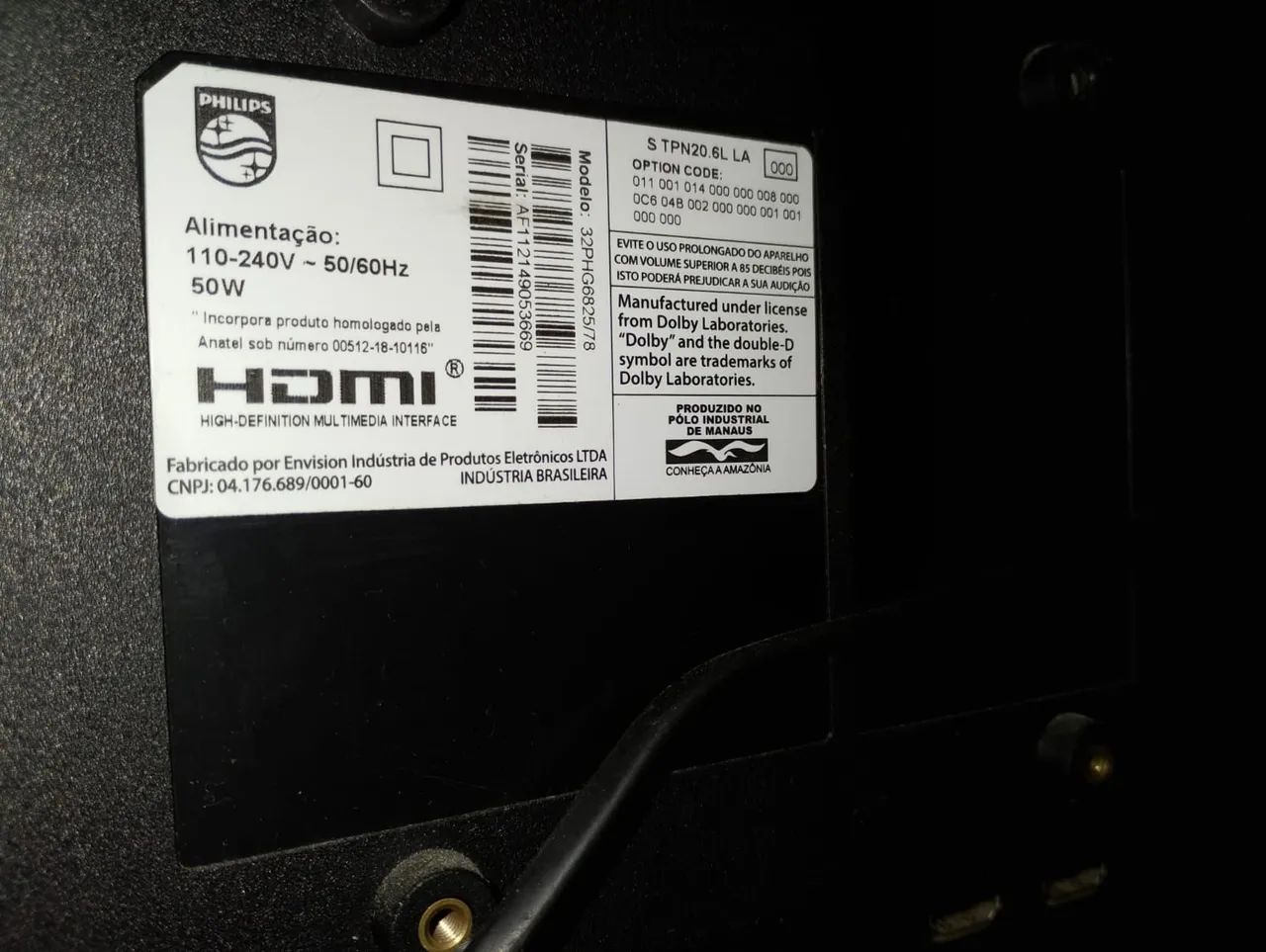 televisão Philips modelo 32PHG6825/78  32 polegadas.  - Foto 3