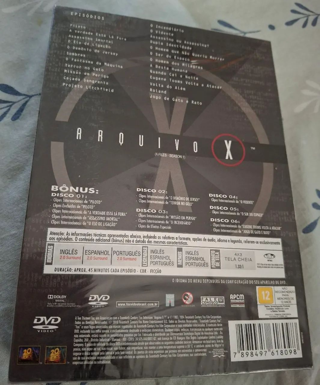 Box Arquivo X- Primeira Temporada Completa Lacrado - DVD, Blu-Ray