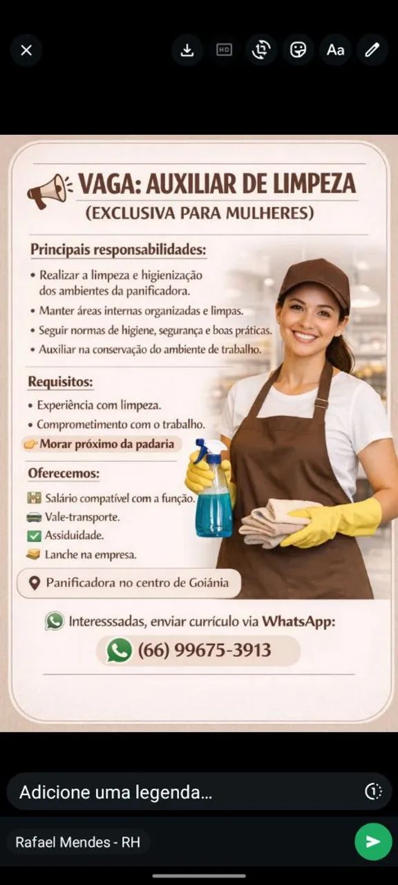 Vaga de trabalho 