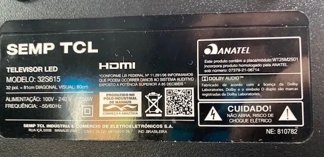 Tv TCL 32 - led riscado - Foto 2
