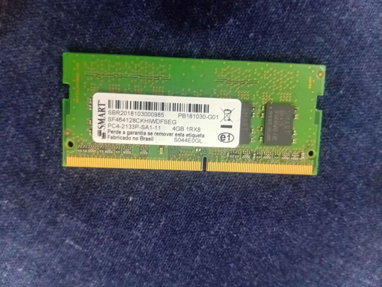 Memória ram ddr4 4g smart