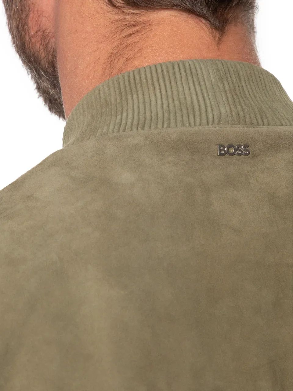 Jaqueta Masculina De Camurça H-Muller Verde Boss - Foto 3