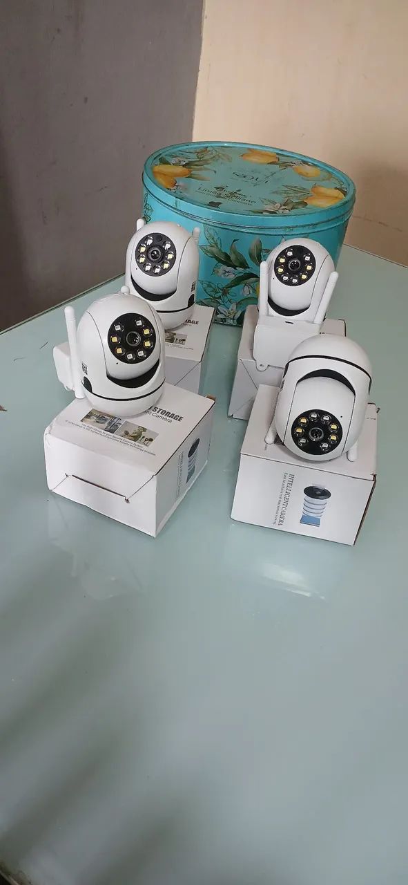 VENDO 4 CAMERAS DE SEGURANCA IP COM WI FI