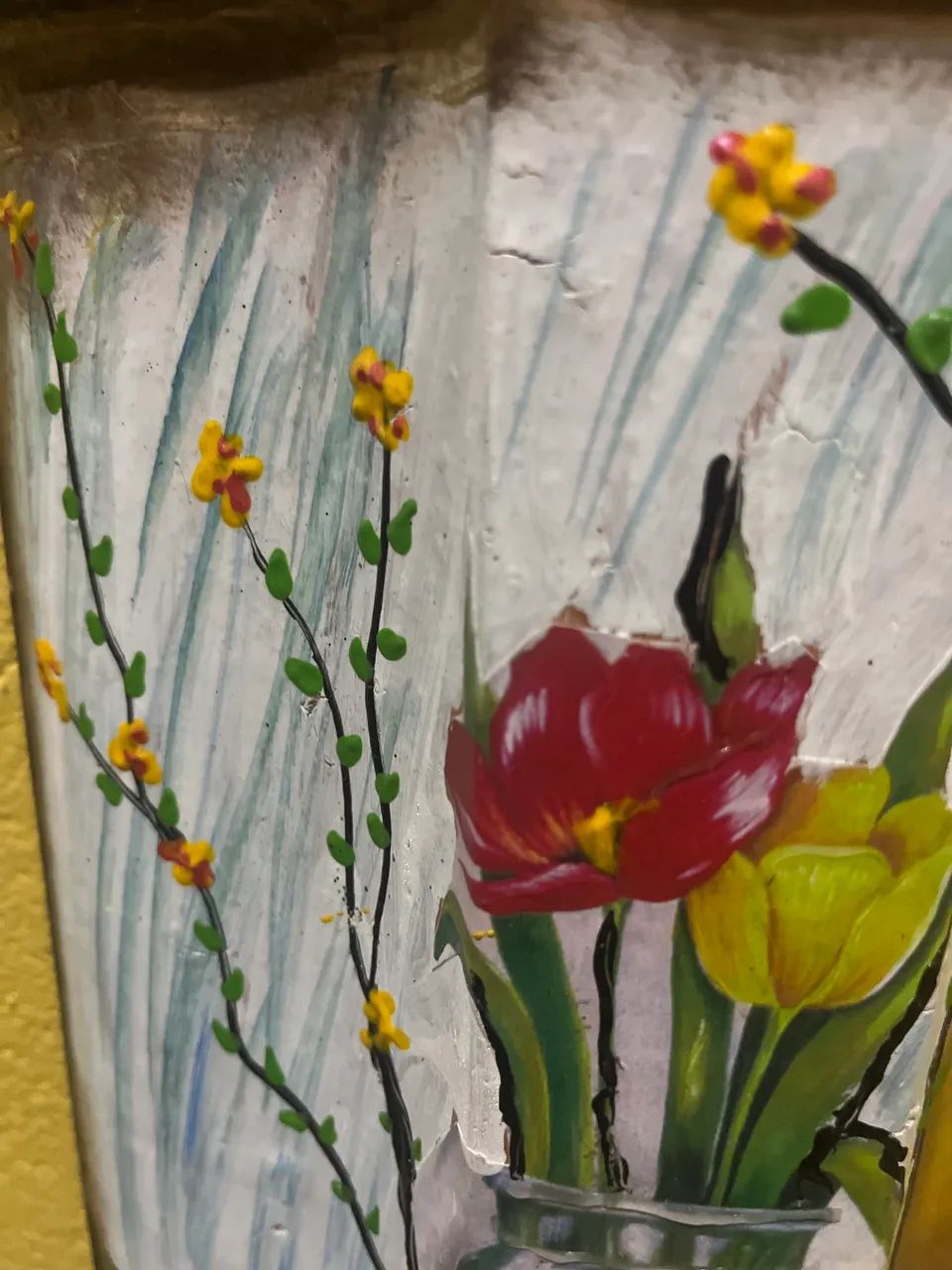 Linda telha pintada a mão - Foto 2