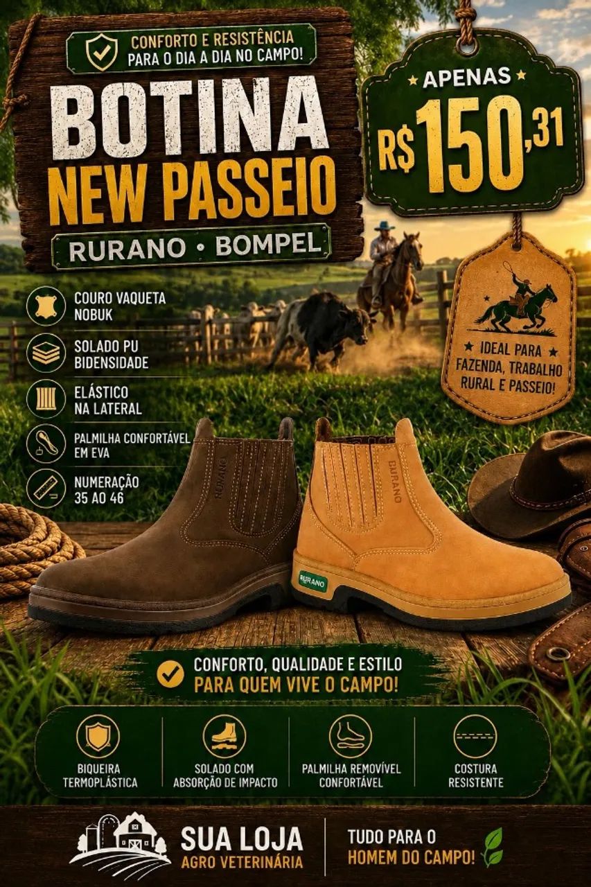 Compre botas modernas para sua loja na nossa distribuidora Martins 
