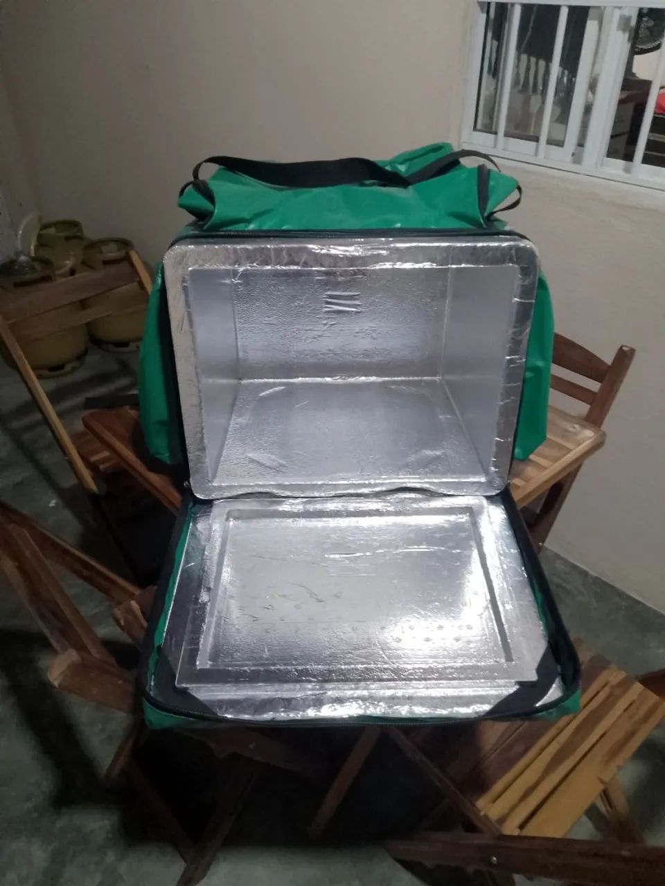 Bag verde impermeável