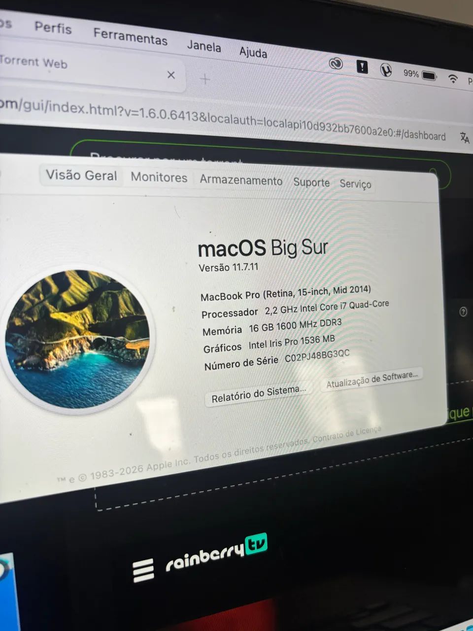 MACBOOK PRO i7 16GB 256GB ACEITO IPHONE COMO TROCA  - Foto 5