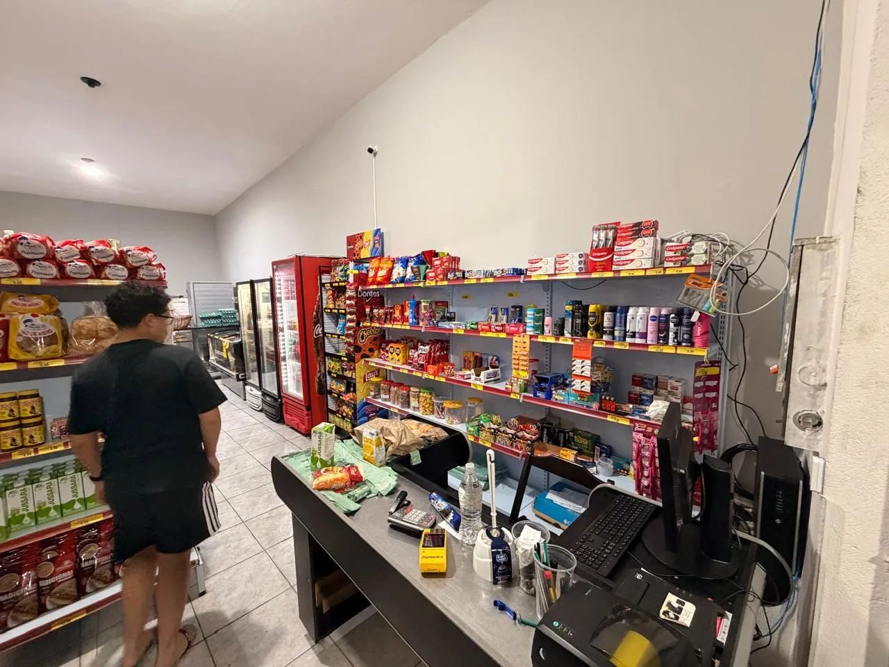 Venda de mercado funcionando 
