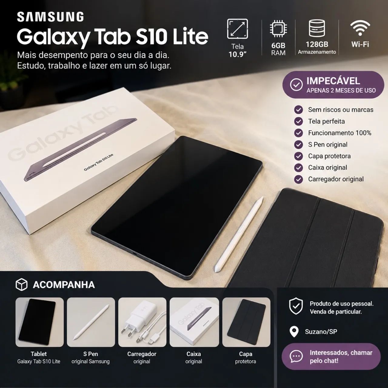 Tablet Galaxy Samsung S10 Lite