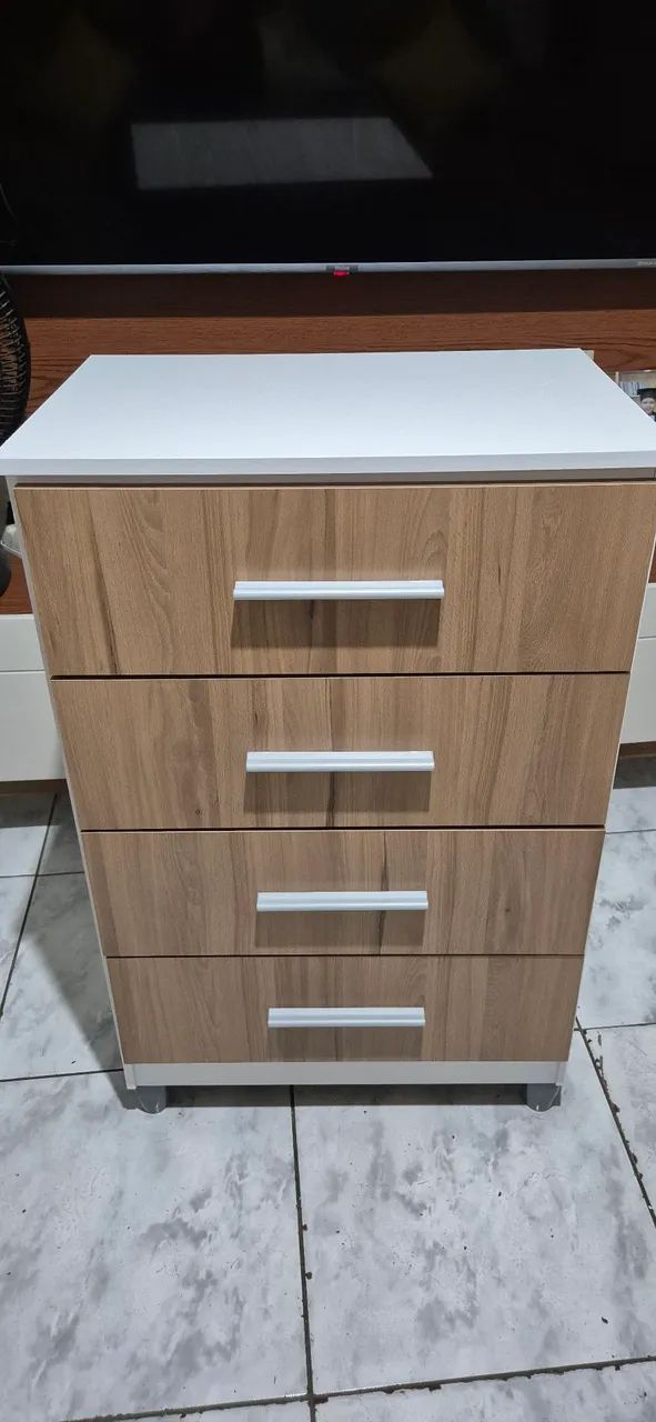 CÔMODA 4 GAVETAS NOVA - Foto 3