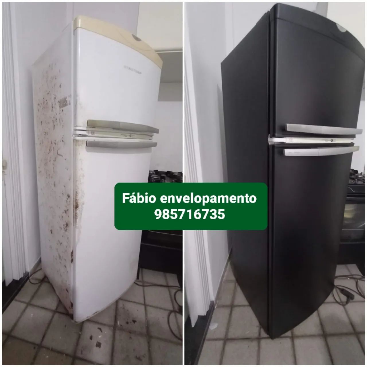 Envelopamento de geladeira  - Foto 3