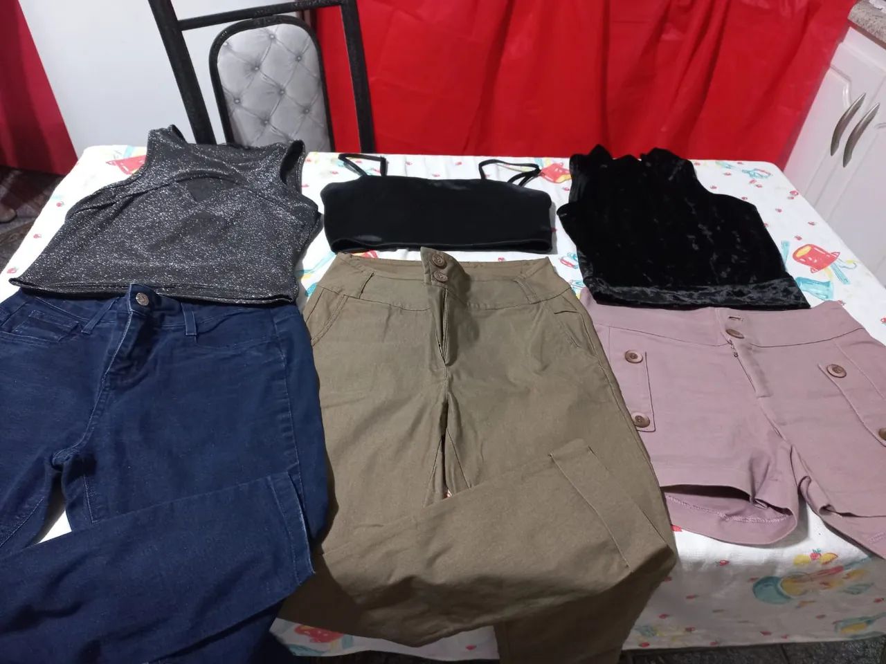 Roupa juvenil Tam 16.  Lote com 20 peça  - Foto 5