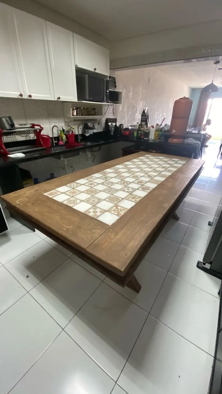 MESA COM BANCOS - GRAVATÁ MÓVEIS RÚSTICOS  - Foto 2