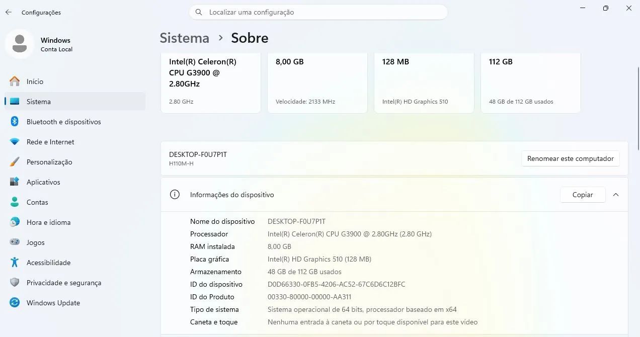 Computador Desktop completo com ssd e Windows 11  - Foto 5