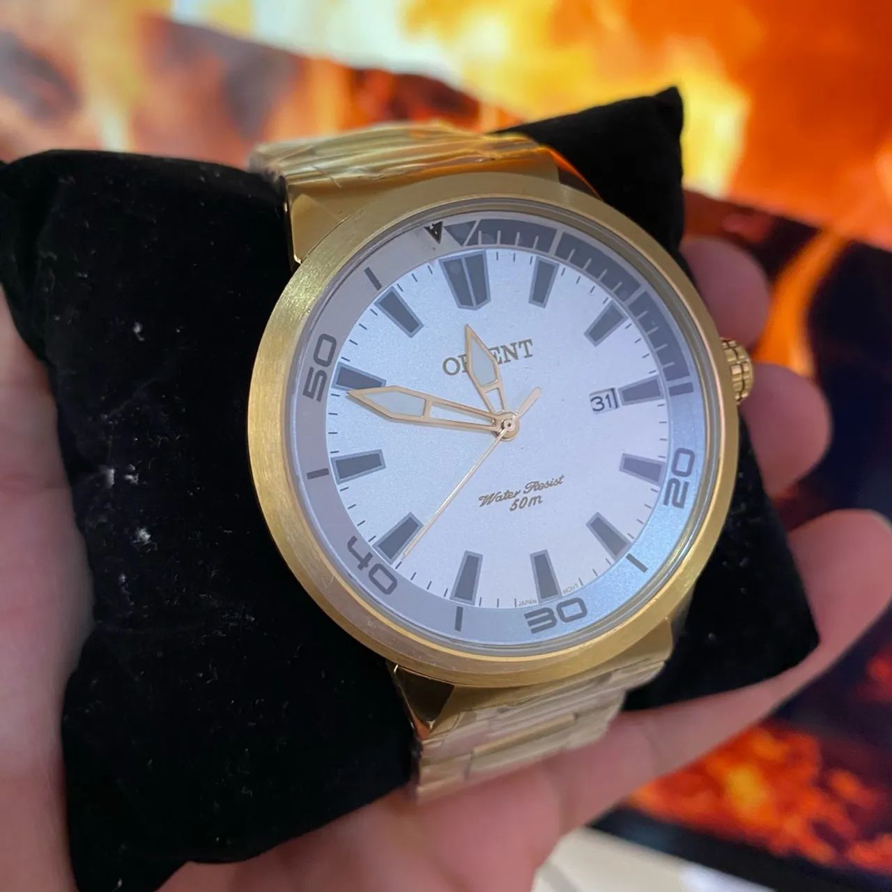 Relógio Orient Masculino ORIGINAL Dourado |Moderno| Sofisticado puro luxo