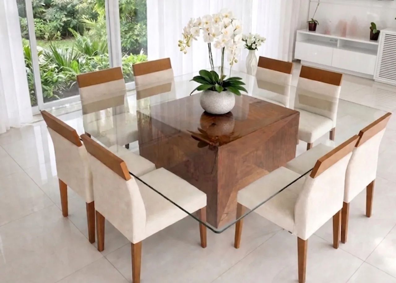 Mesa de jantar 8 lugares 