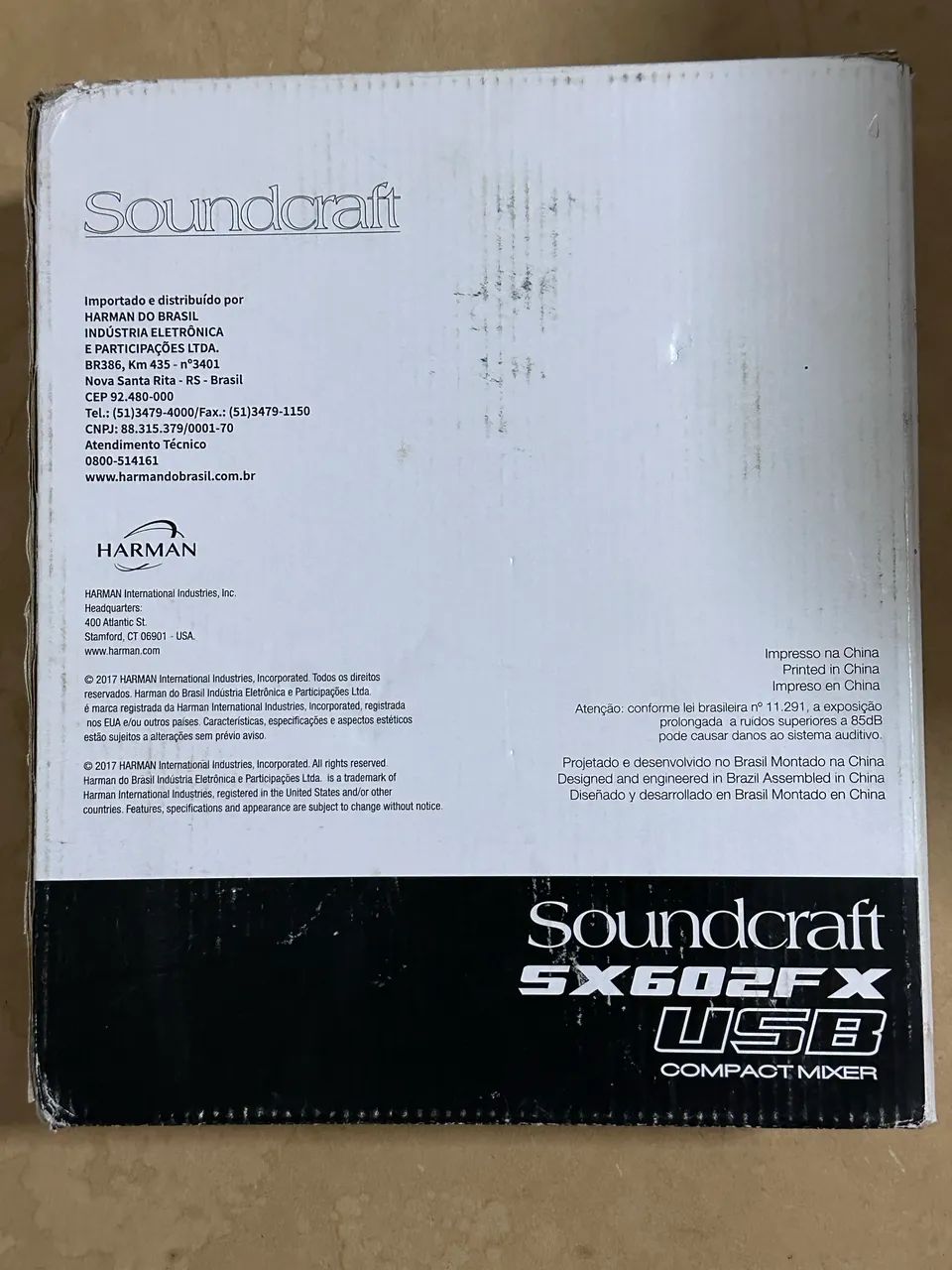 Mesa de som 8 canais - Soundcraft - NOVA - Foto 5
