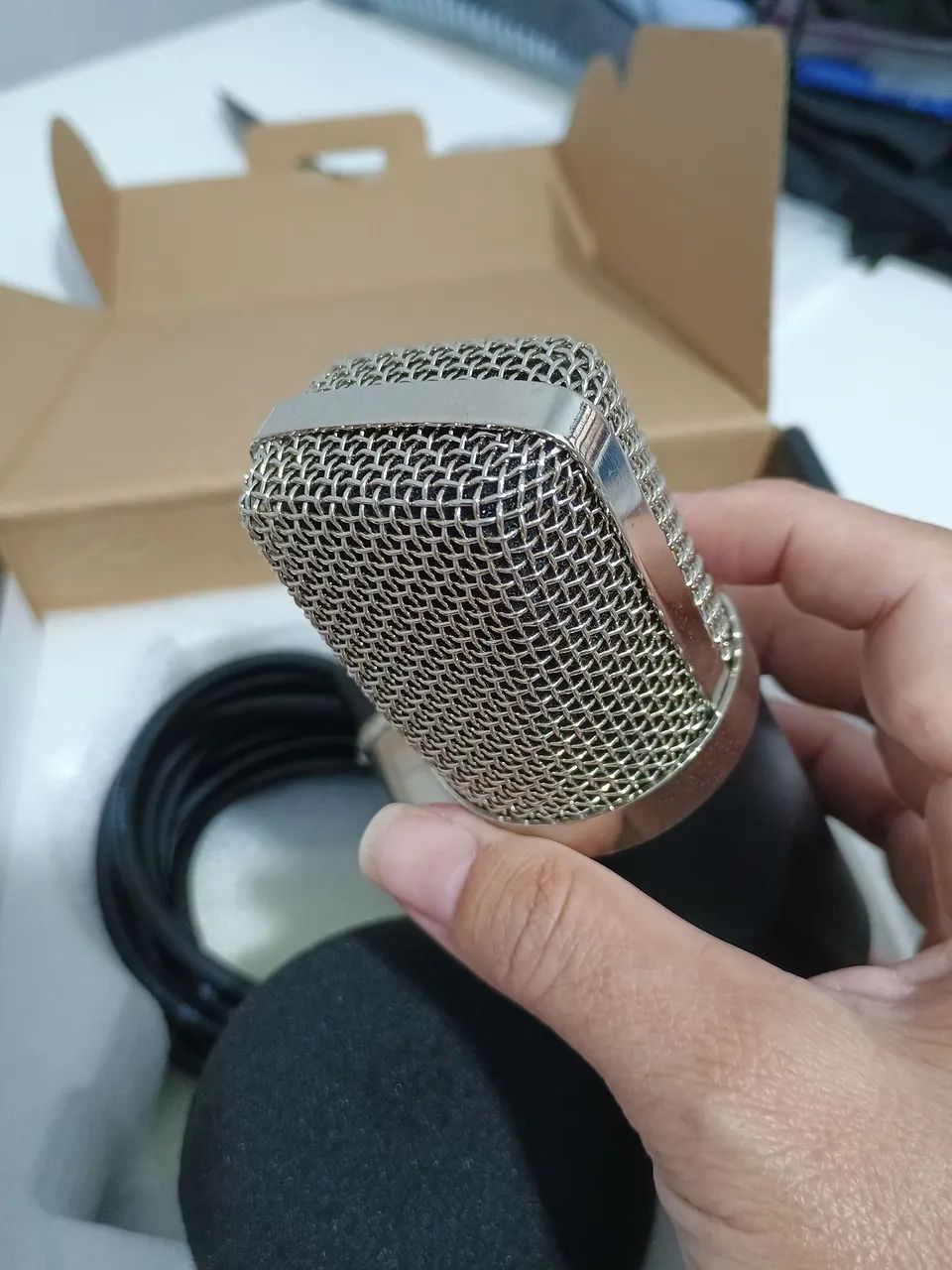 Microfone condensador Novo - Foto 2