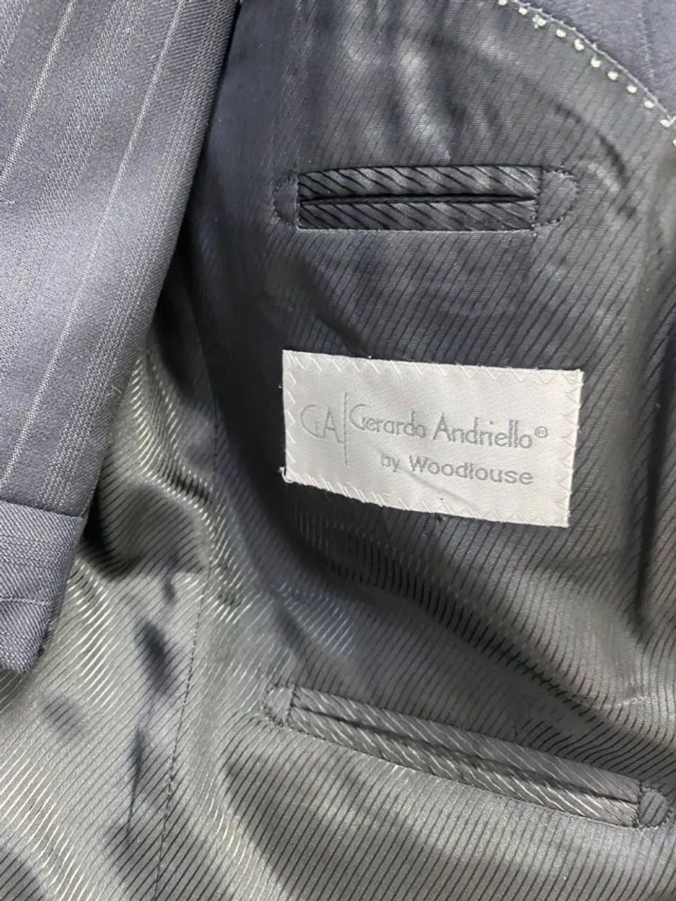  Costume Gerardo Andrielo preto listrado - Foto 2