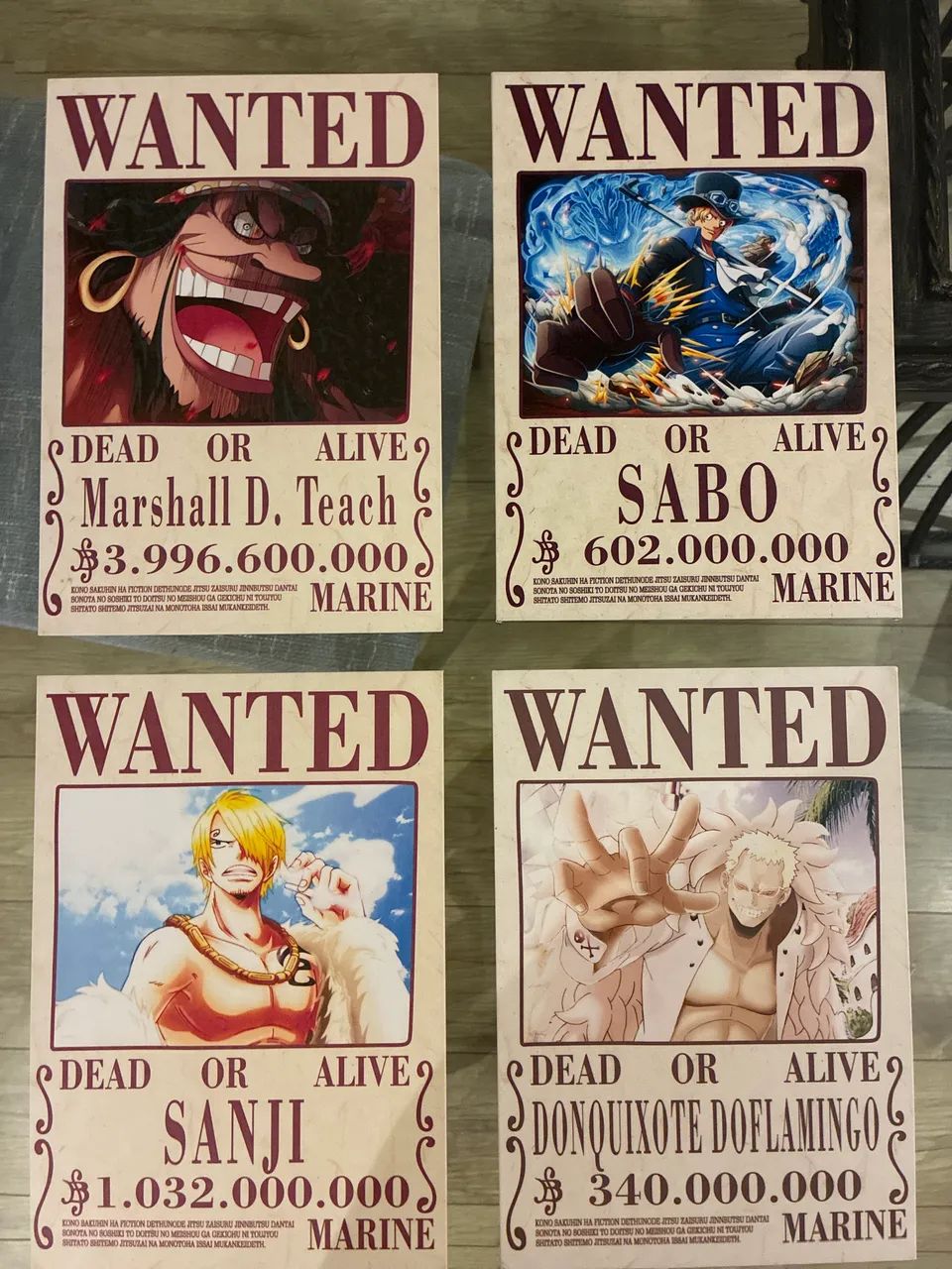 4 Quadros One Piece (30x20cm)