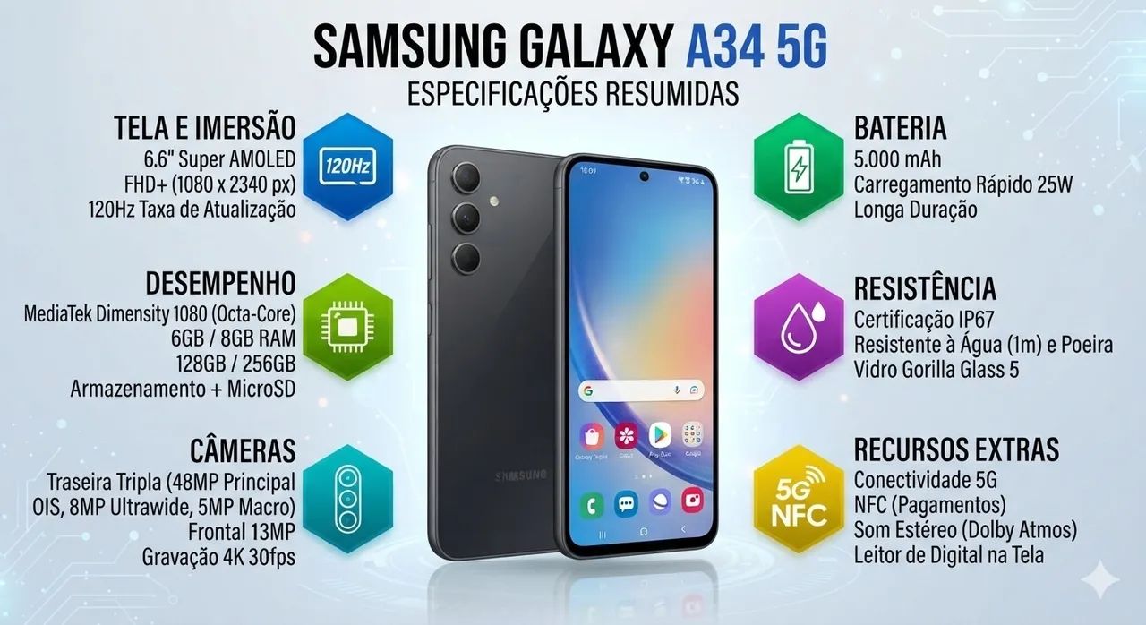 Samsung Galaxy A34 5G 128GB  - Foto 3