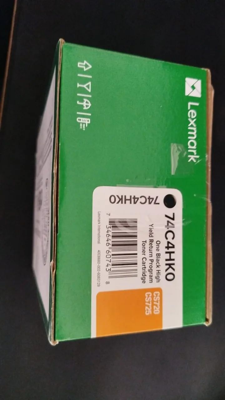 Toner Lexmark Original 74C4HK0 Preto Lacrado CS720 CS725 CX725 - Foto 5
