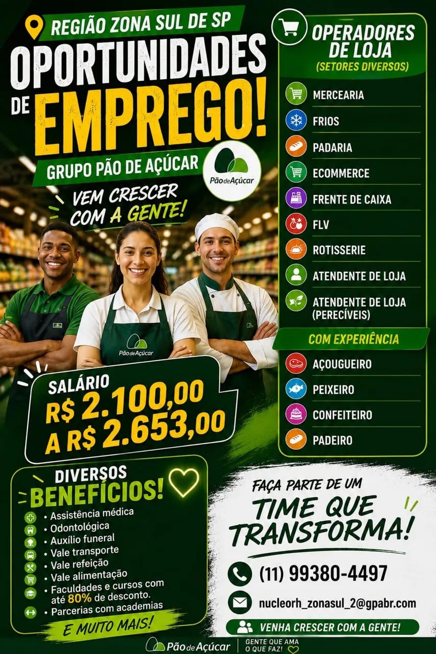 vagas de operador de loja