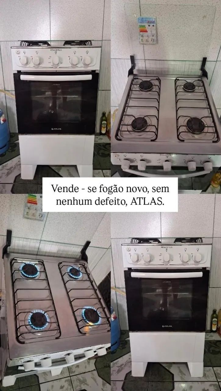 Fogão novo, sem defeito