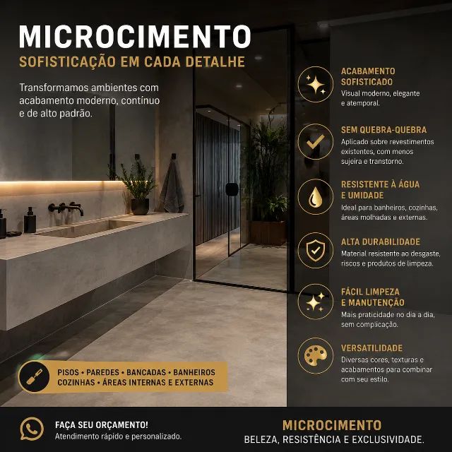 ? MICROCIMENTO: SOFISTICAÇÃO EM CADA DETALHE! ?