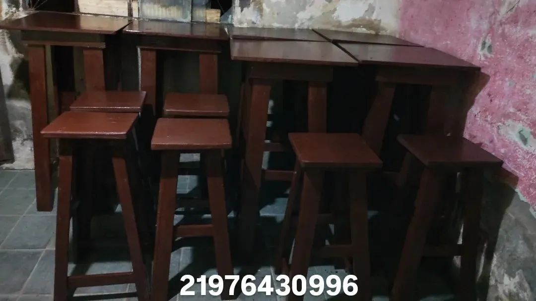 Banquetas em madeira maciça  - Foto 5