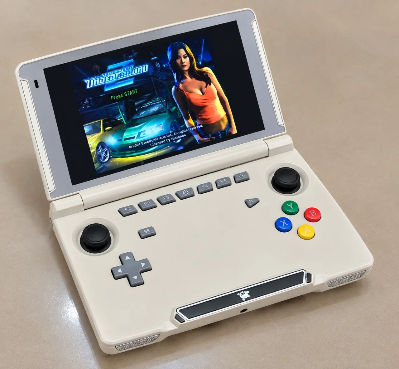 Console portátil Android Flip Powkiddy x18s Ps2 Ps1 PSP 3ds wii