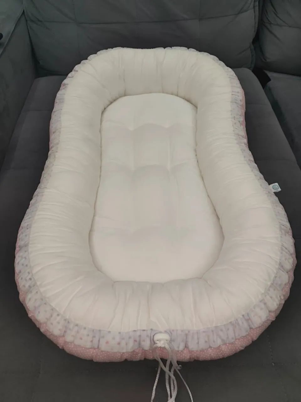 Ninho Redutor para Bebê - Rosa e Branco (Linha - Premium) - Foto 3