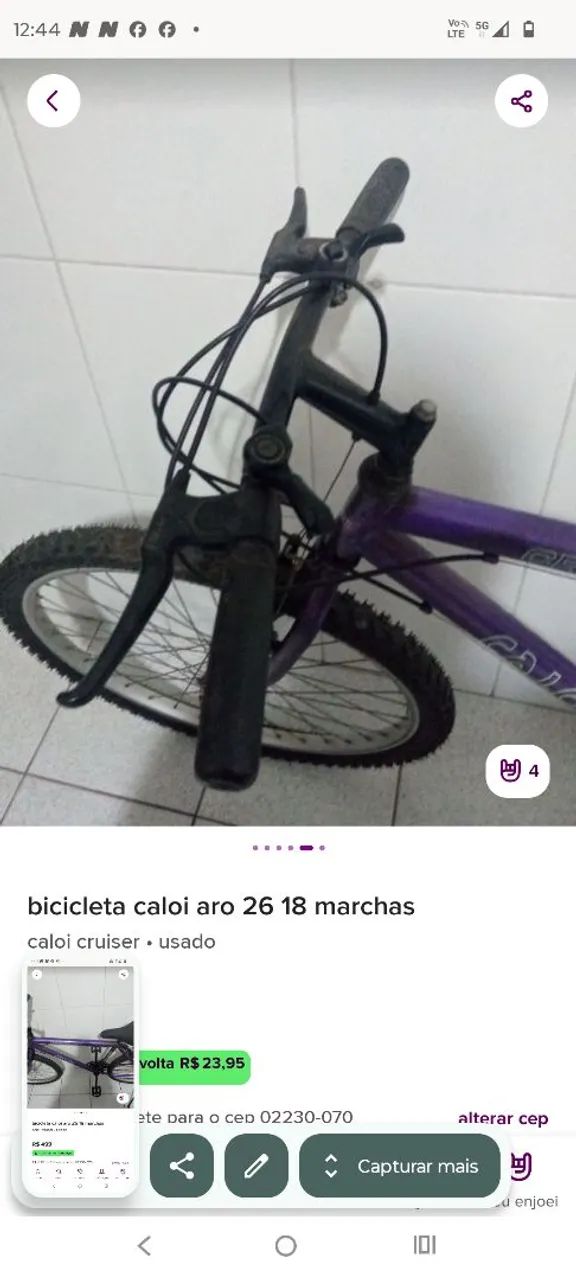 Bicicleta Caloi Cruise  - Foto 5