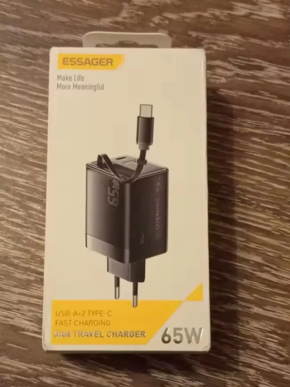 Carregador GaN Essager 65W | Cabo Retrátil USB-C - Foto 4