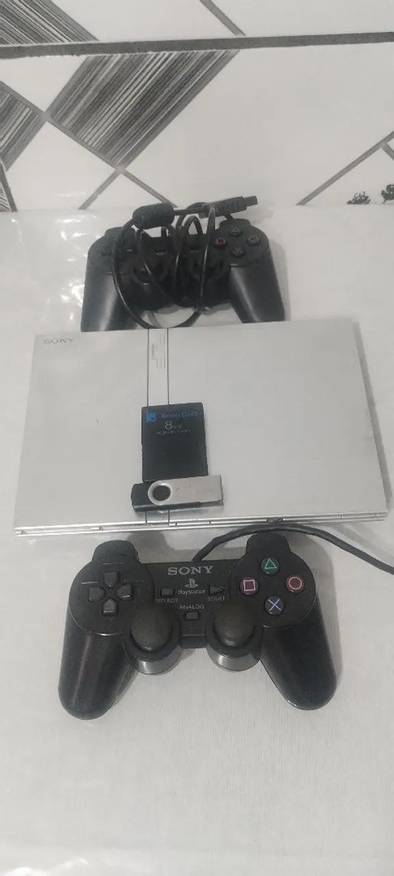 Ps2 PRATA funcionando perfeitamente 