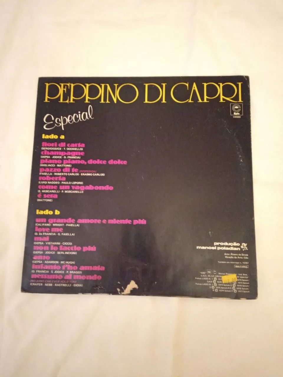 DISCO DE VINIL - PEPPINO DI CAPRI  - Foto 2