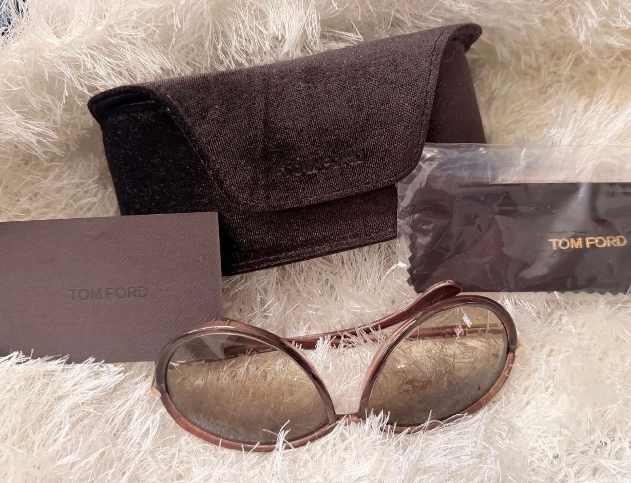Óculos de sol Tom Ford ORIGINAL Mod. Sabrina Marrom - Foto 3