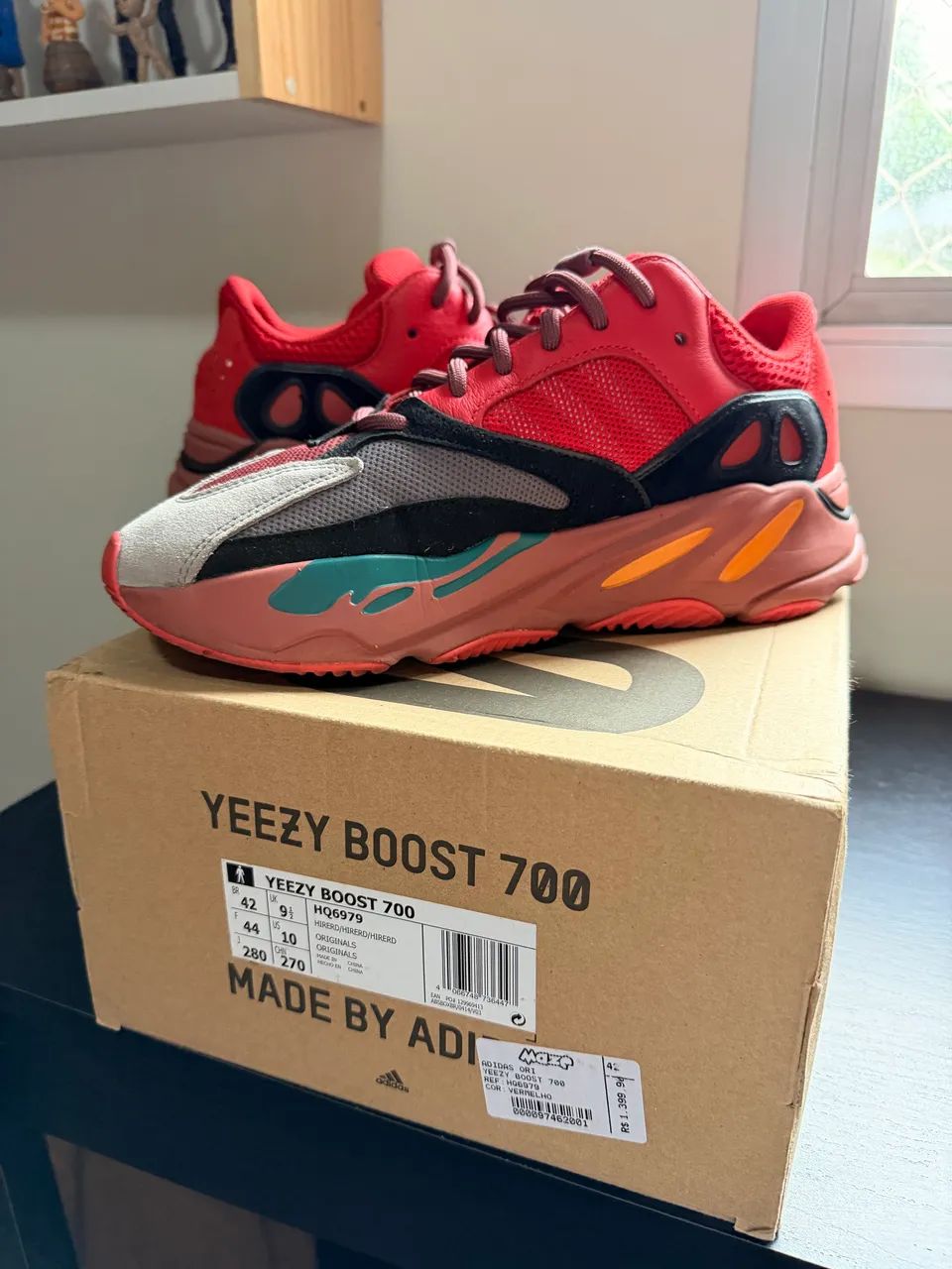 Yeezy 700 - 42 - vermelho  - Foto 2