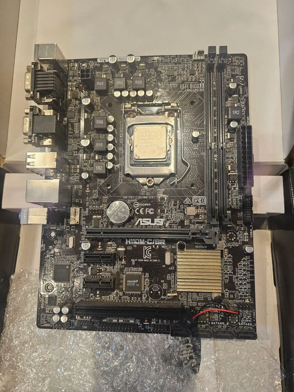 Kit Placa Mãe Asus H110M-C + Processador i5-6500 - Foto 3