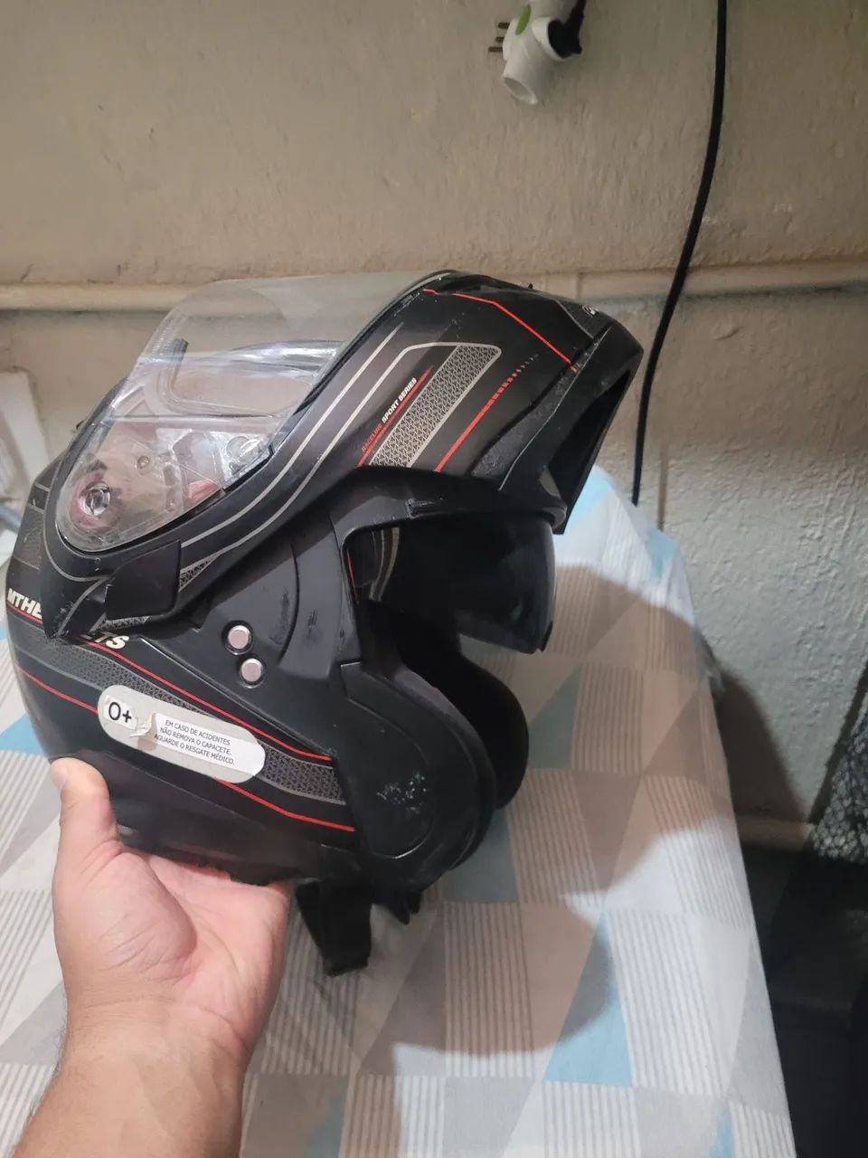 Capacete robocop/ forro removível 