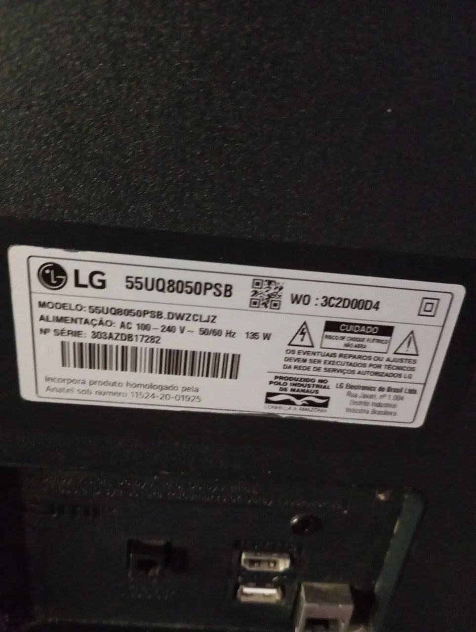 Tv 55 LG 100 reais