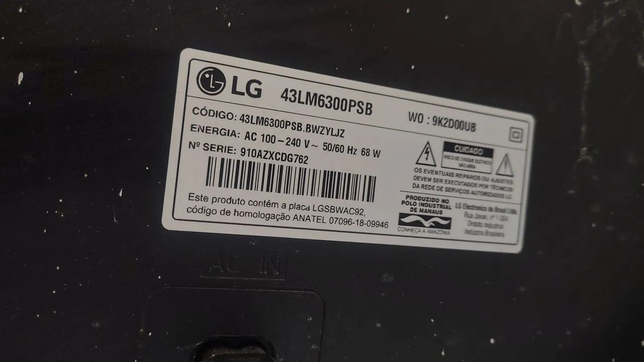 TV LG 43, não uso - Foto 4