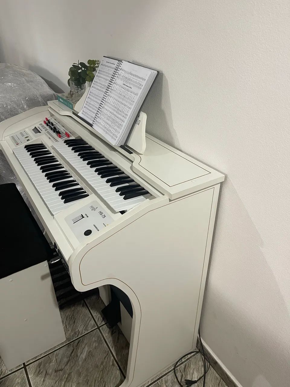 Órgão harmonia hs 75 branco